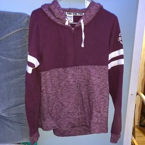 Pink VS Maroon zip up jacket
